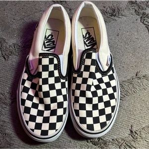 Brand new white and black vans.